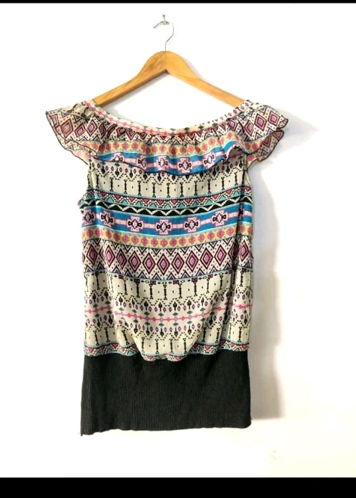 Multi Colour Printed Top