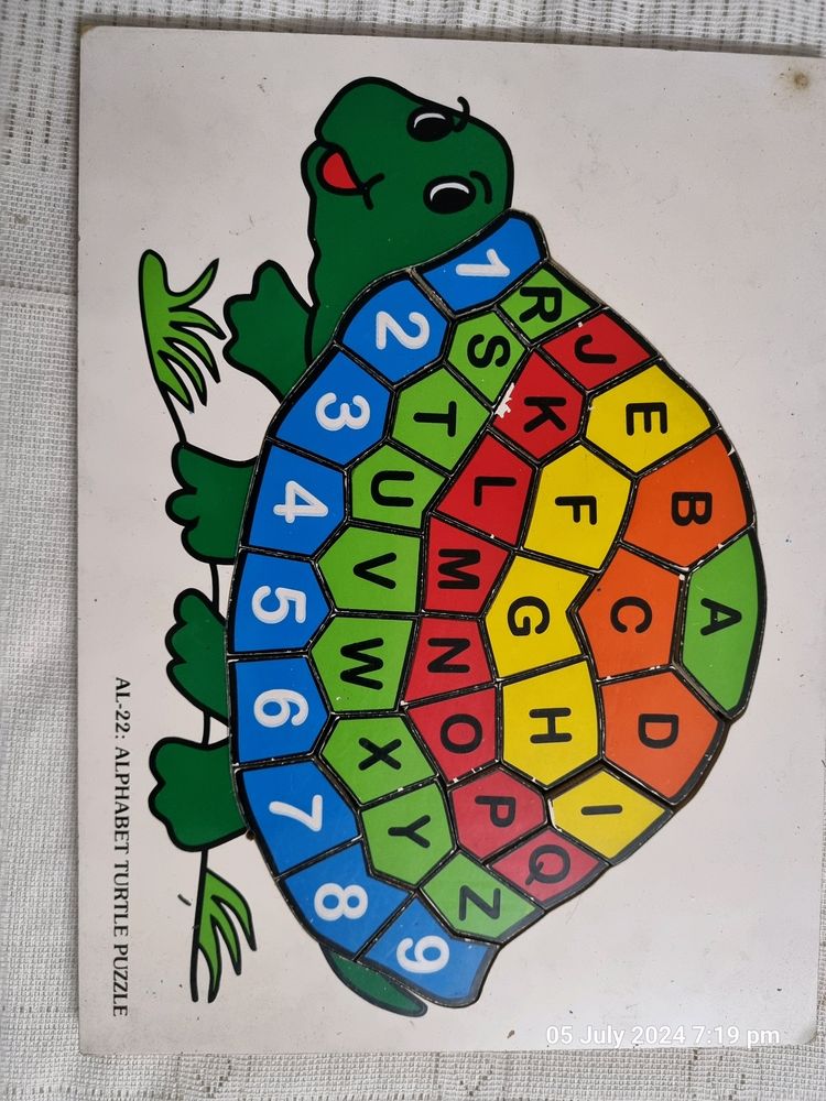 Alphabet Turtle Puzzle