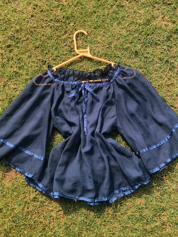 Pintresy Navy Blue Top