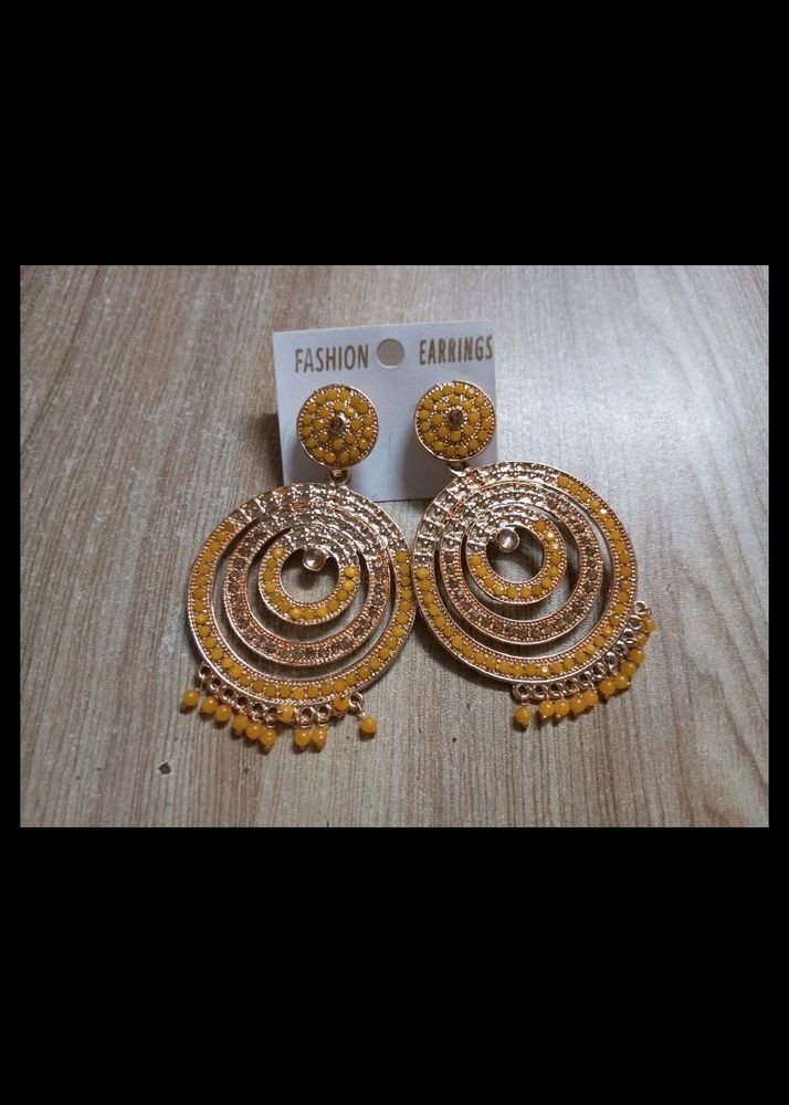 Yellow Diamond Earrings