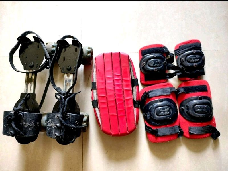 Roller Skates With Safety Kit