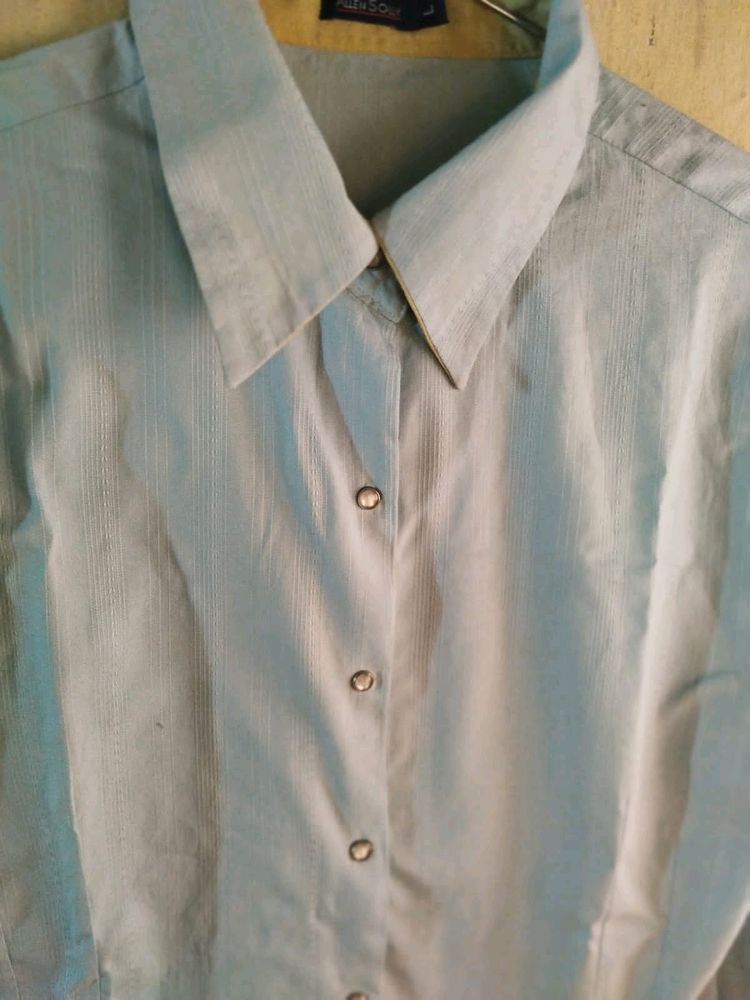 Formal Blue Shirt For Women