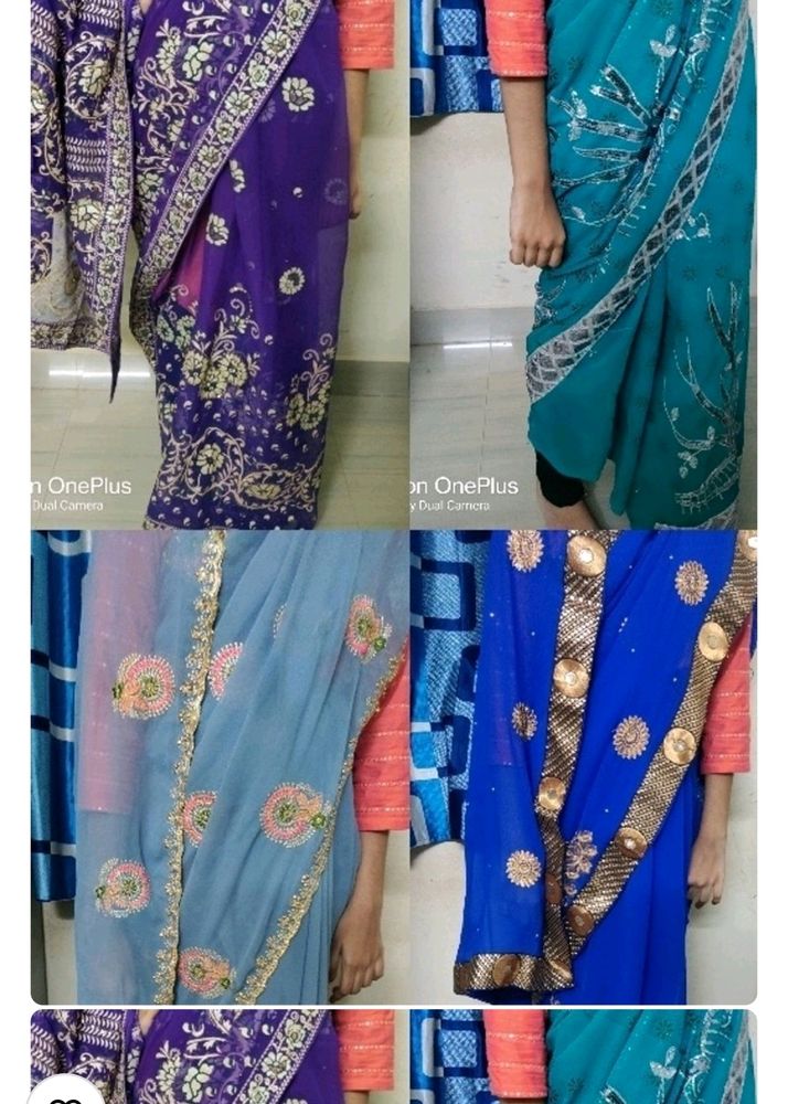 Party Wear Saree Combo Of 5