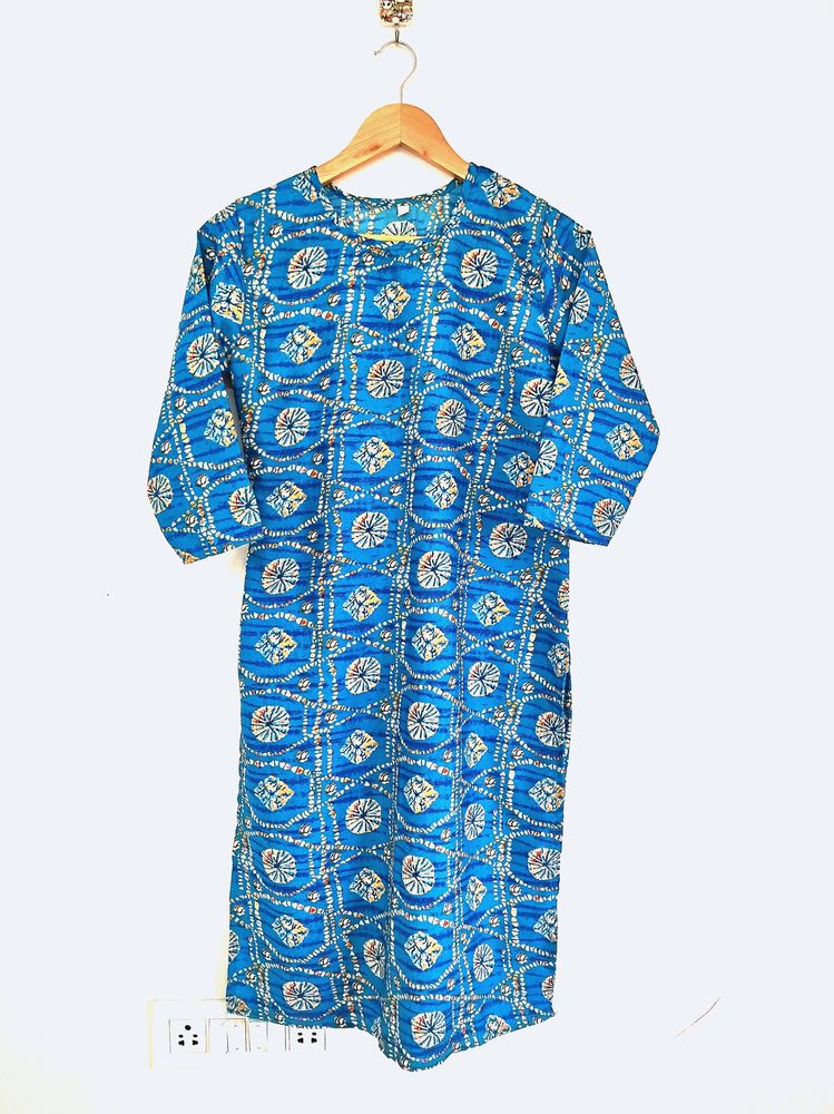 Kurti Women Sky Blue