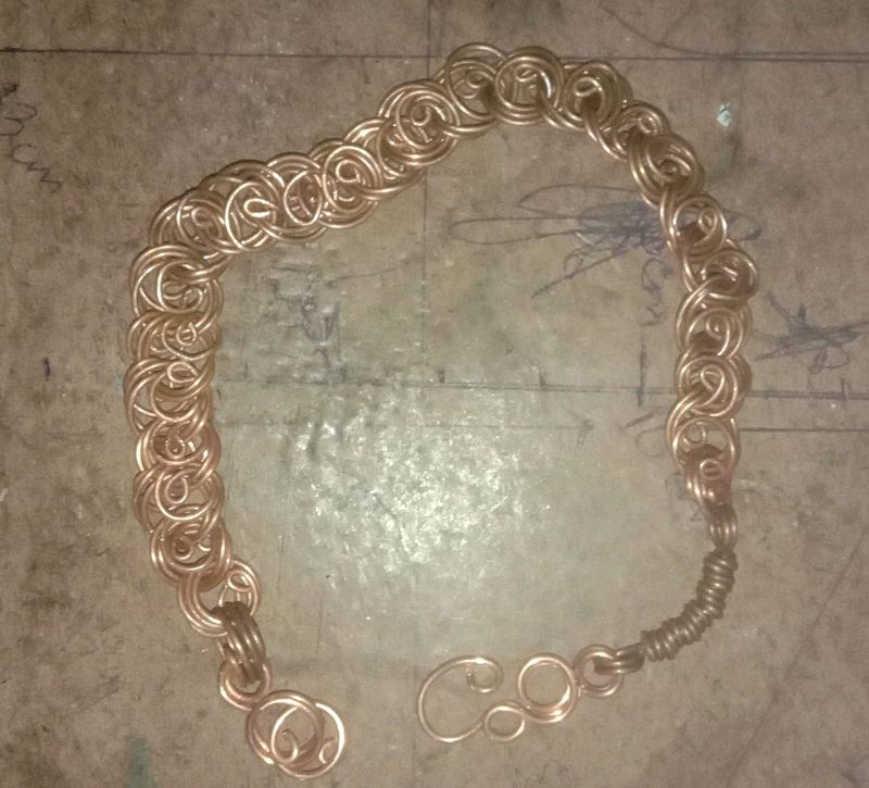 Handmade Copper Celtic Knot Bracelet