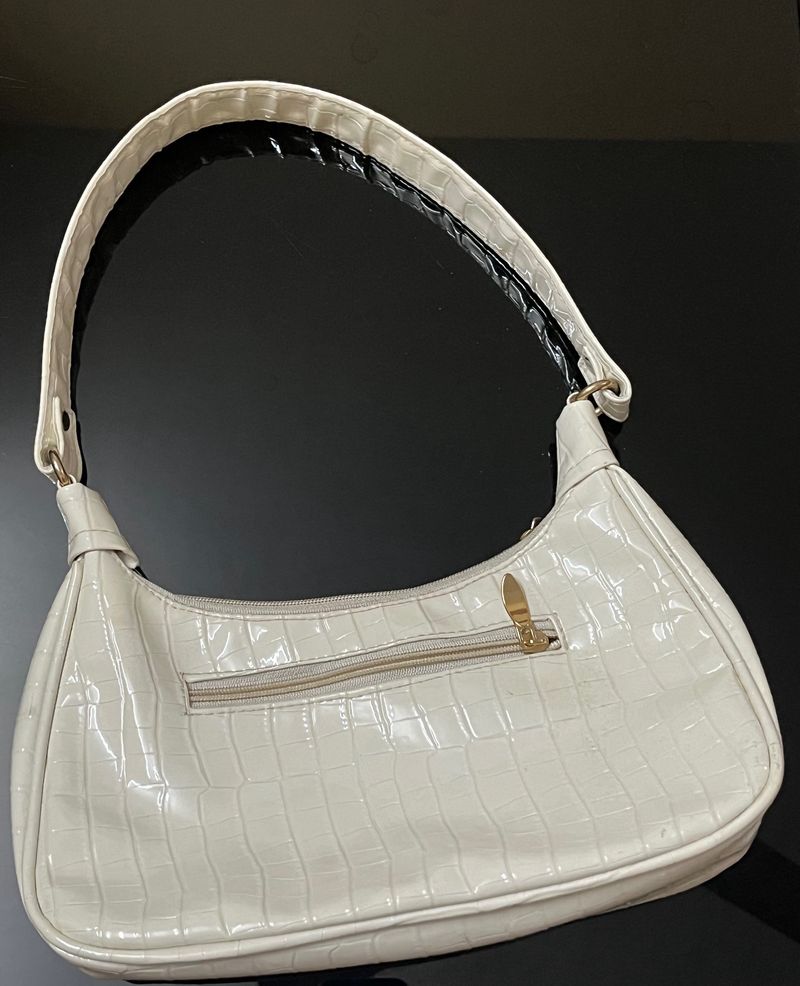 Baguette White Bag