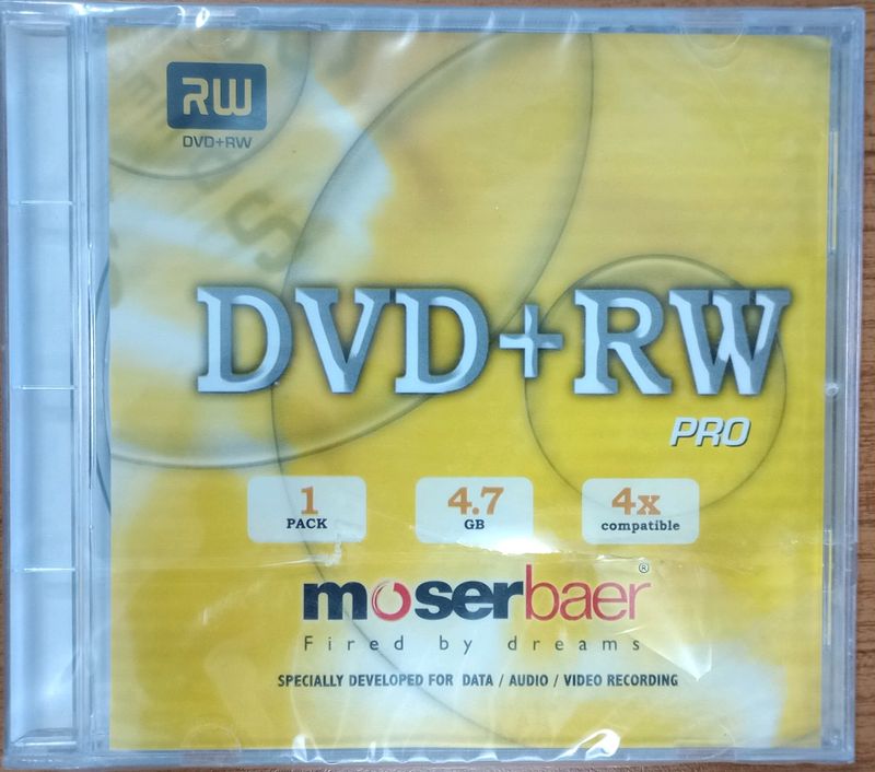 MoserBaer Sealed DVD RW