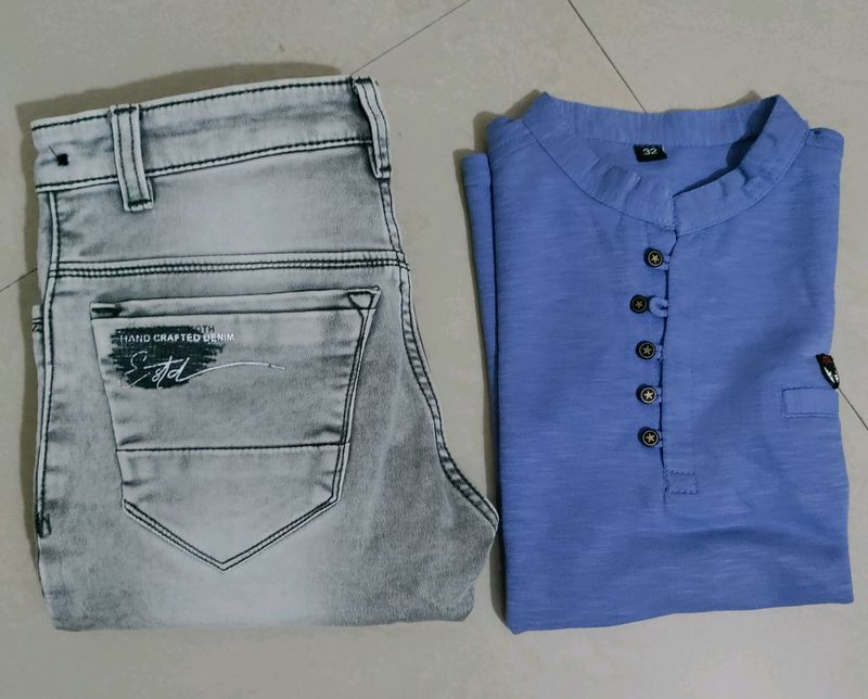 Jean With Tees ( 11-12yrs)