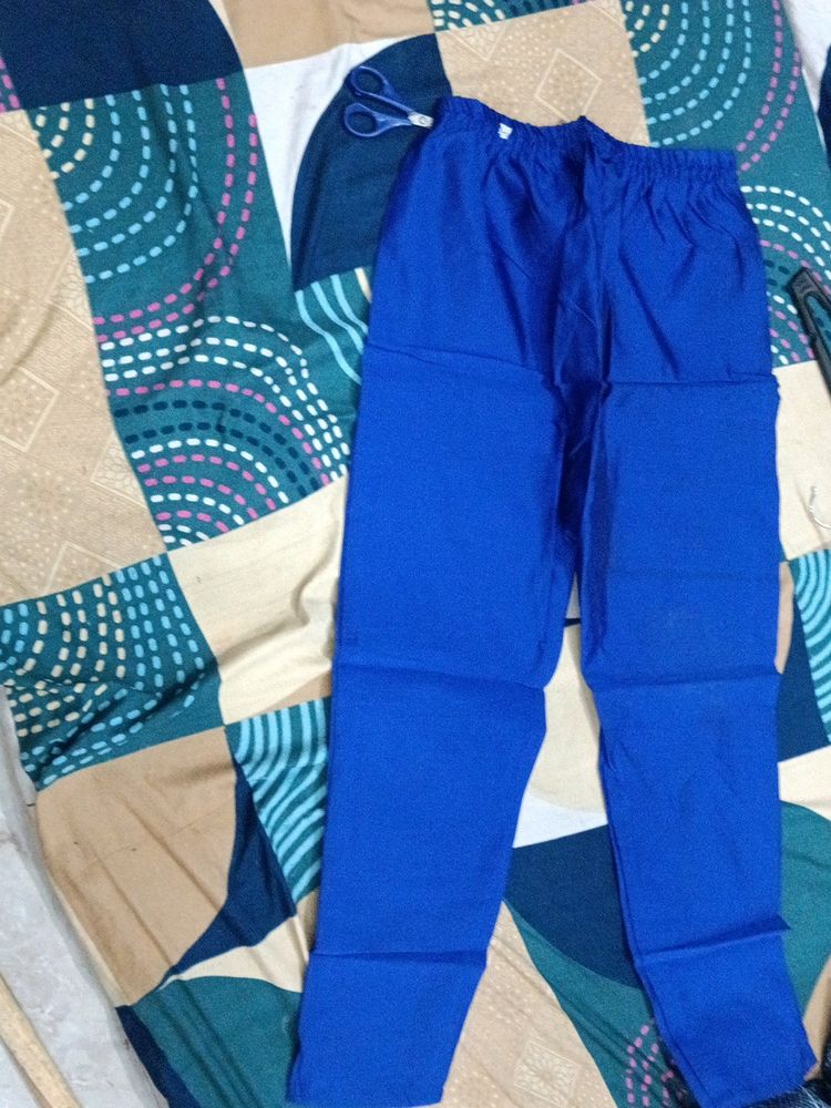 Purple And Blue Pants  For Women