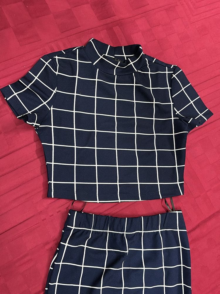 Crop Top And Skirt Co-ord