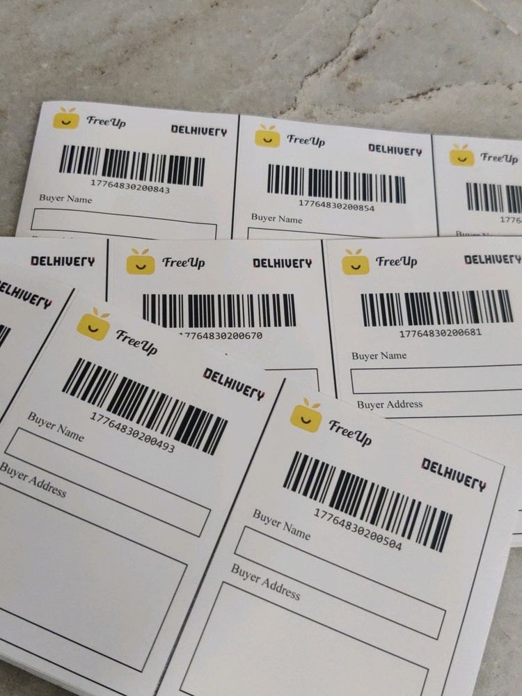 9 Units Label Of Delhivery App