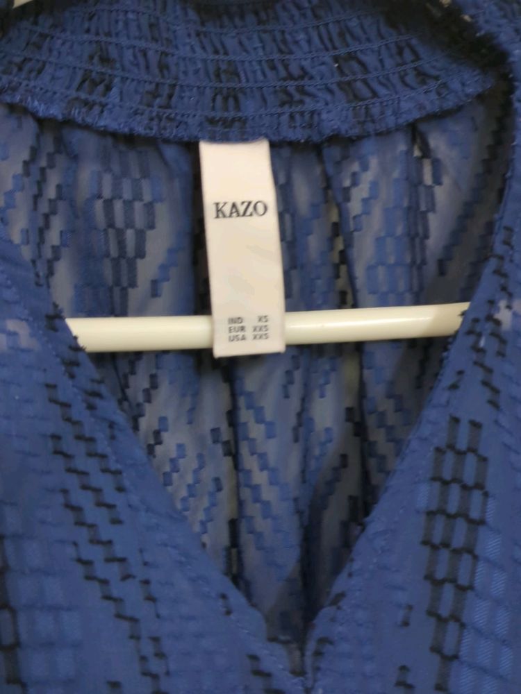 Kazo Dark Blue Top - Xs