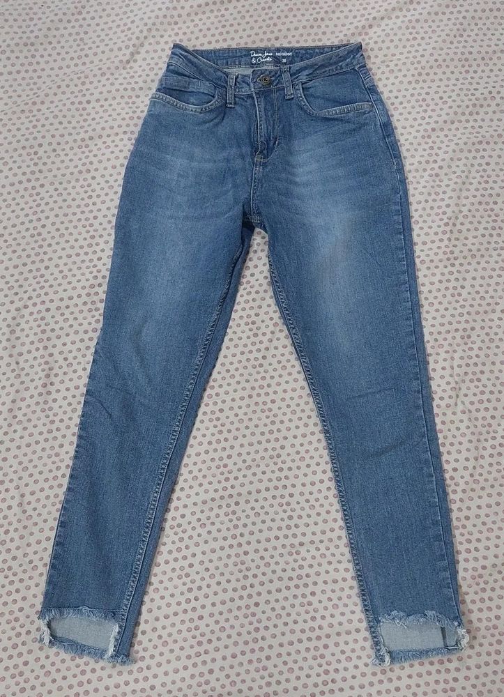 blue denim skinny jeans