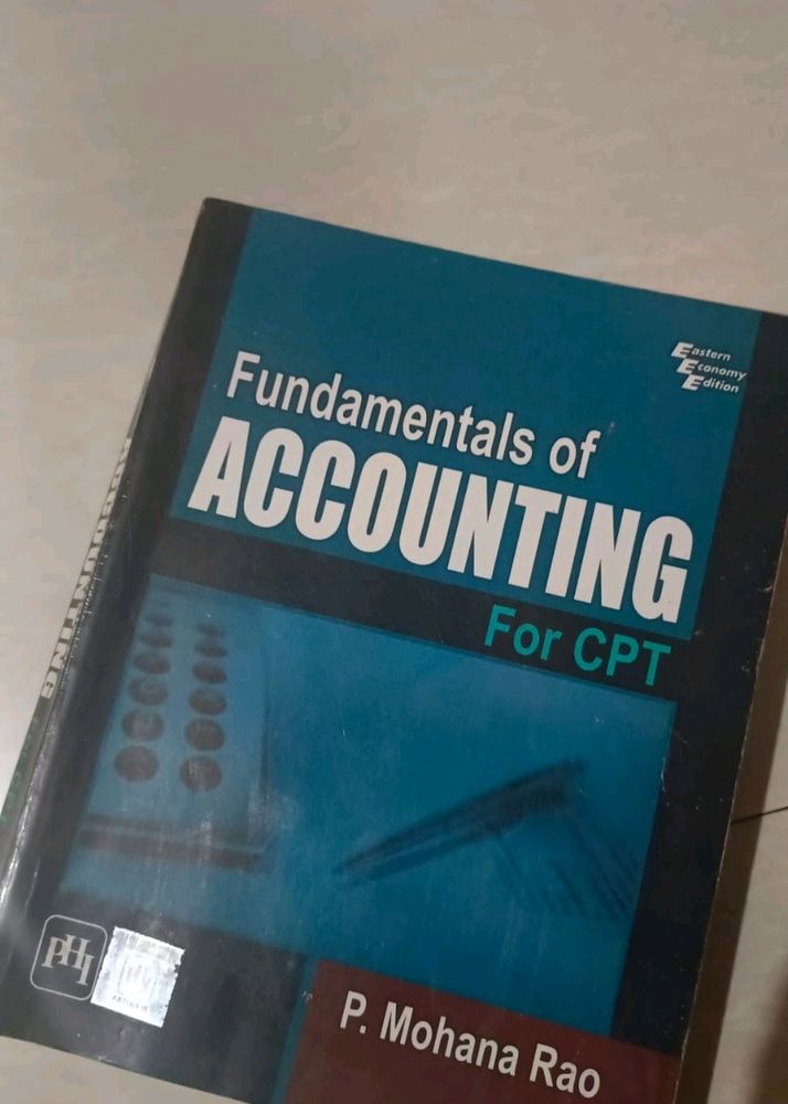 Fundamentals Of Accounting For Cpt