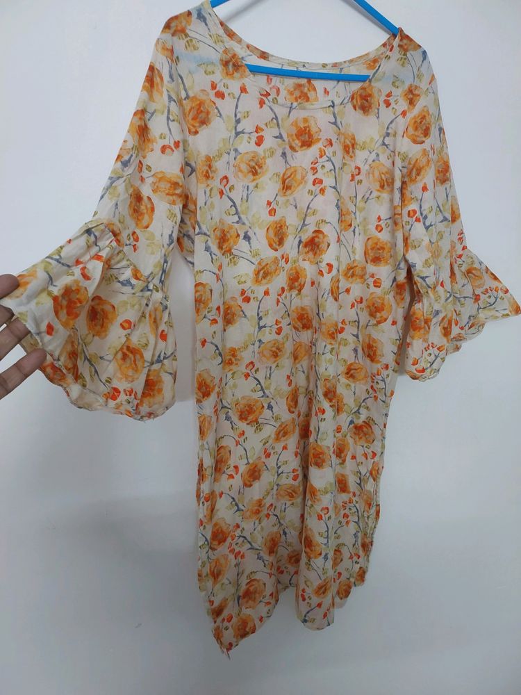 Pure Cotton Kurti Umbrella Sleeves