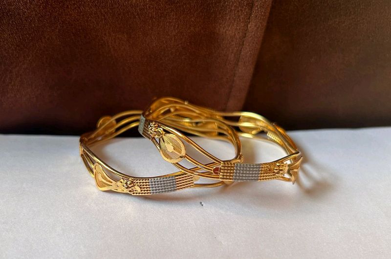 Golden Simply  Daily  Wear Bangles