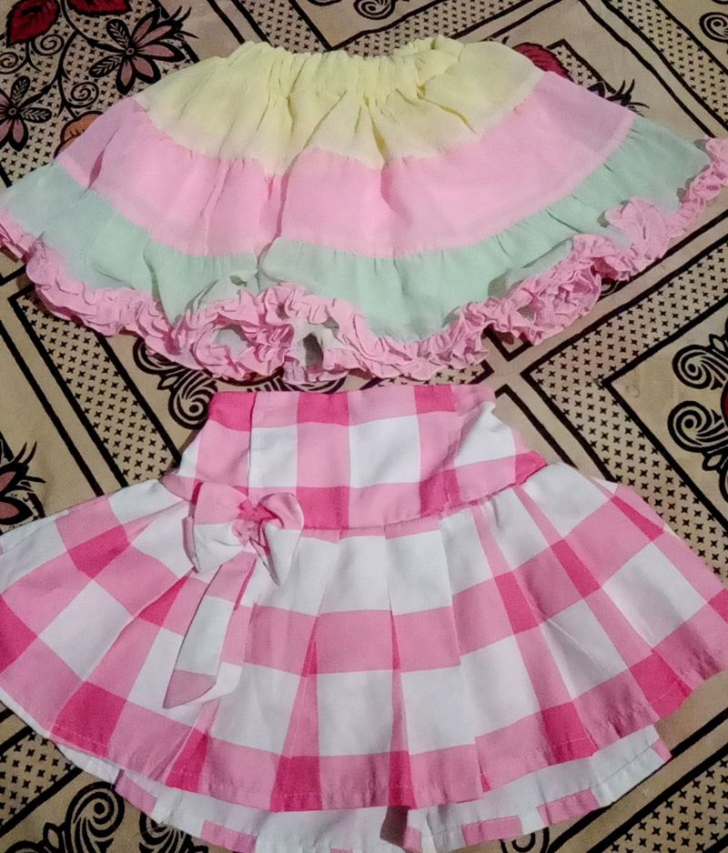 Baby Girls Stylish Skirts Combo 6-24 Months