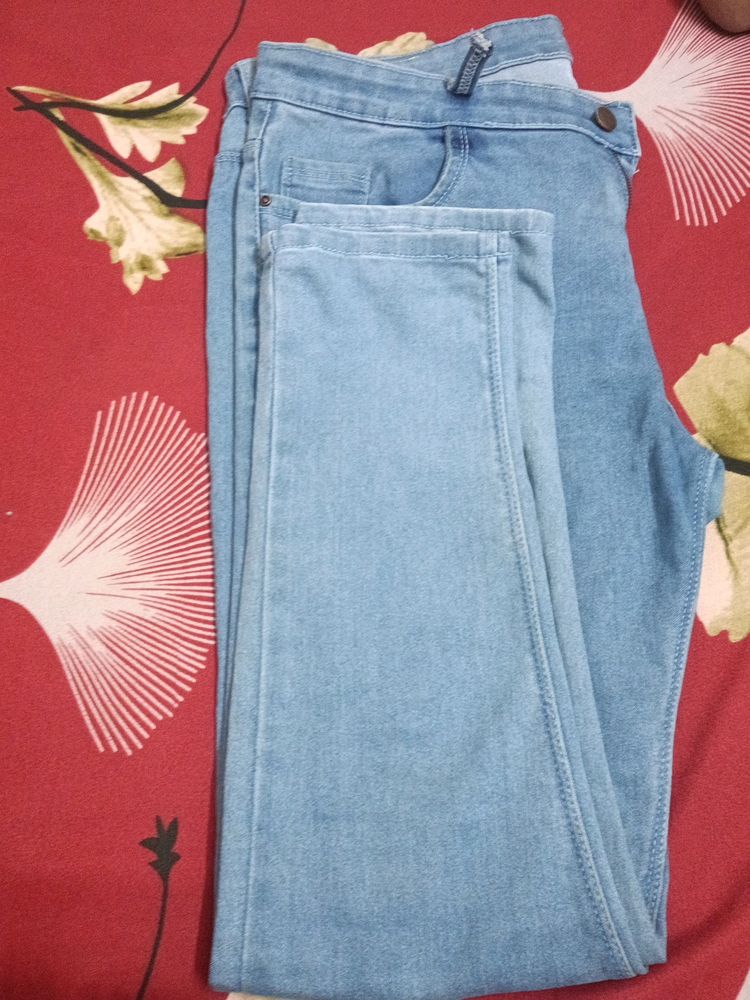 Skinny Blue Colour Jeans It's 3 Time Used But Good