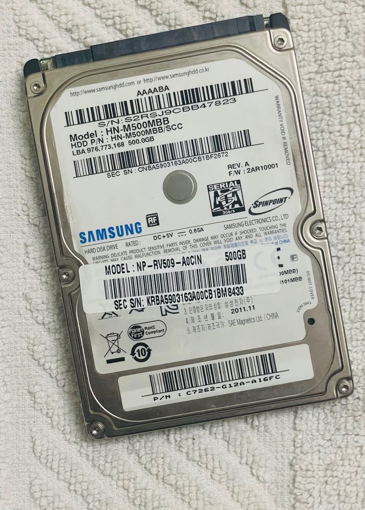 samsung 500GB HDD