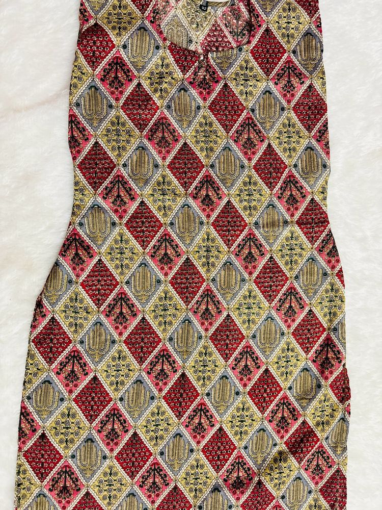 Multicolour Short Kurta