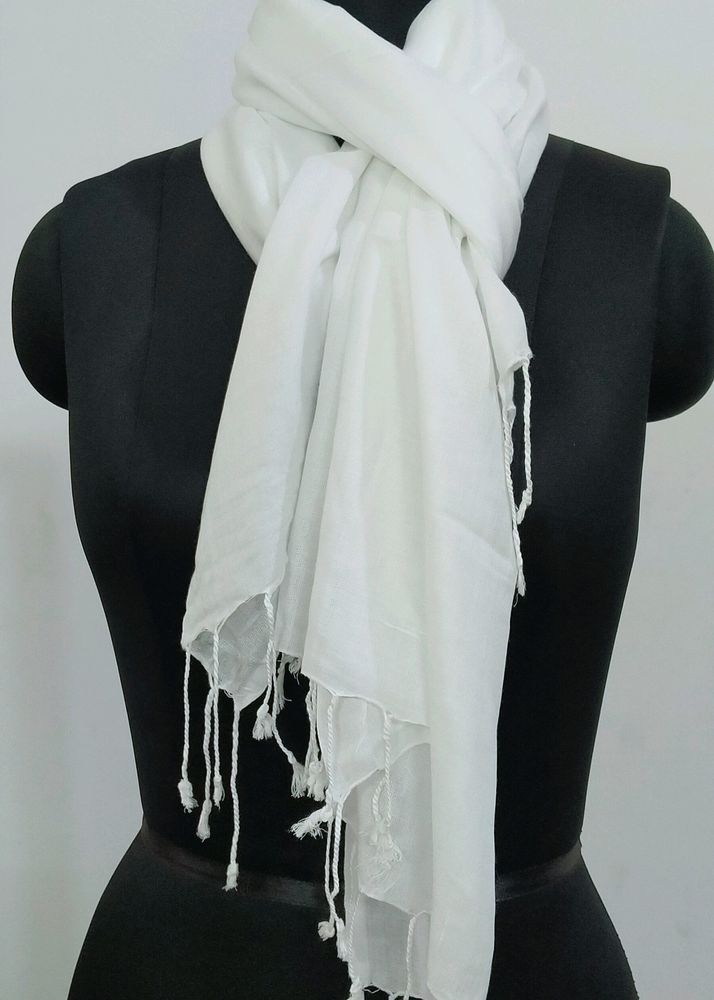 Rayon Plan white stole 28*72