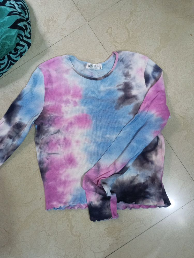 Multi Color Full Sleeve Top