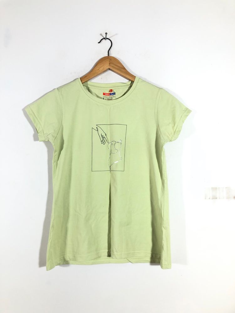 Green Printed T-Shirt (Women’s)