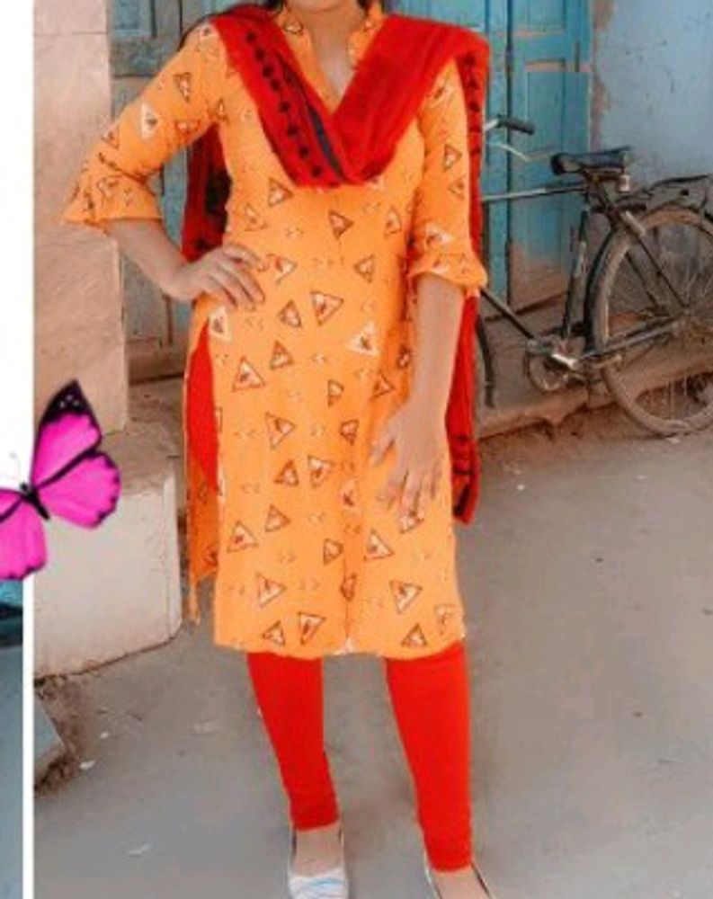 Orange Kurta