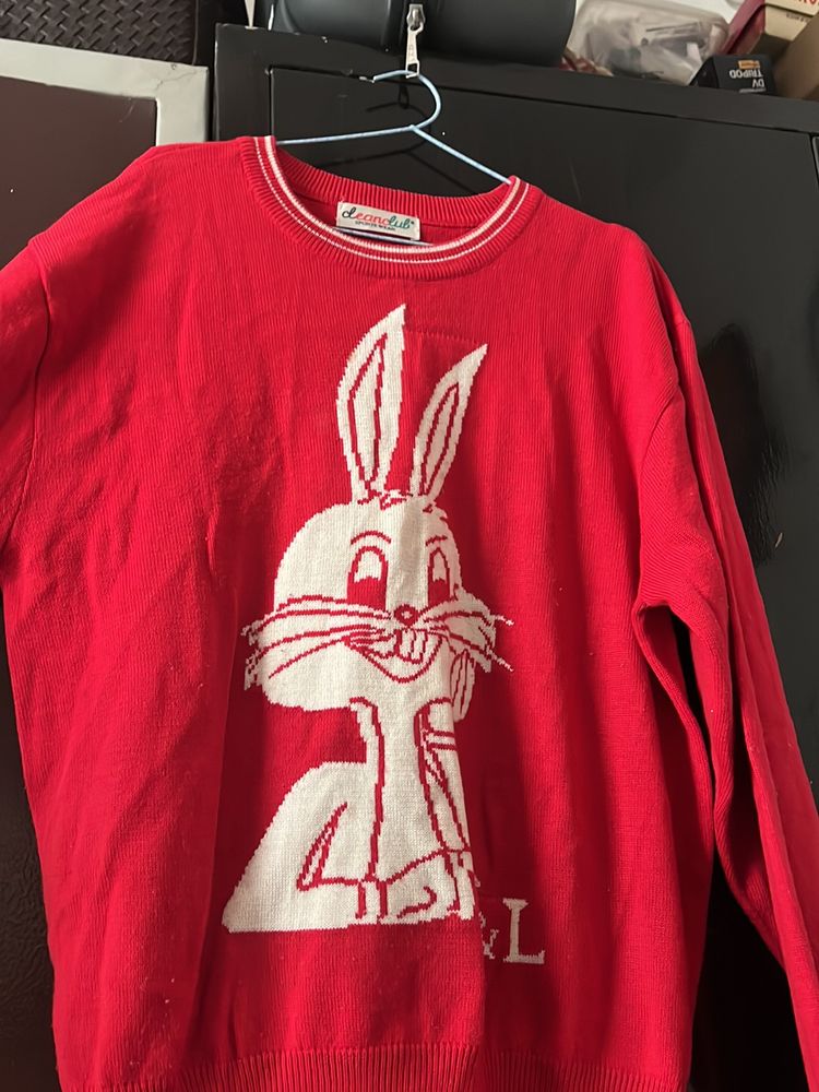 Bunny Red  Woolllen sweatshirt