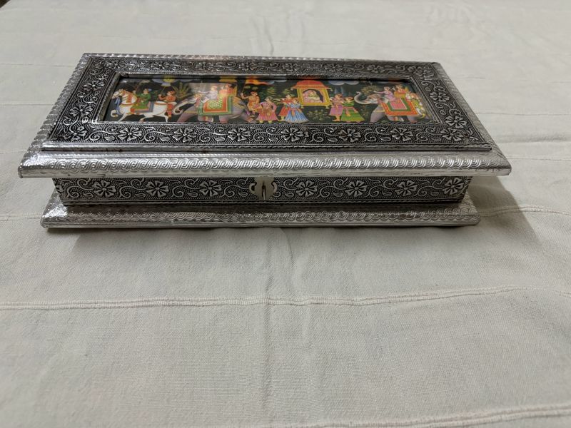 Silver Decorative/Jewellery Multipurpose Box