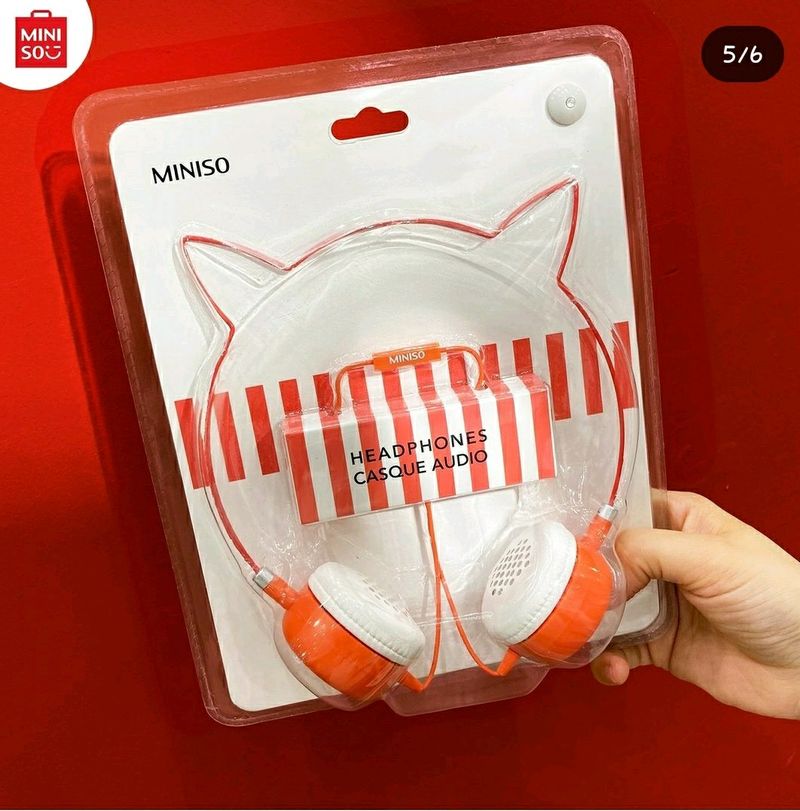 Miniso Cat headphones😍