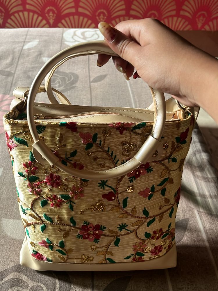 Embroidery Sling Bag