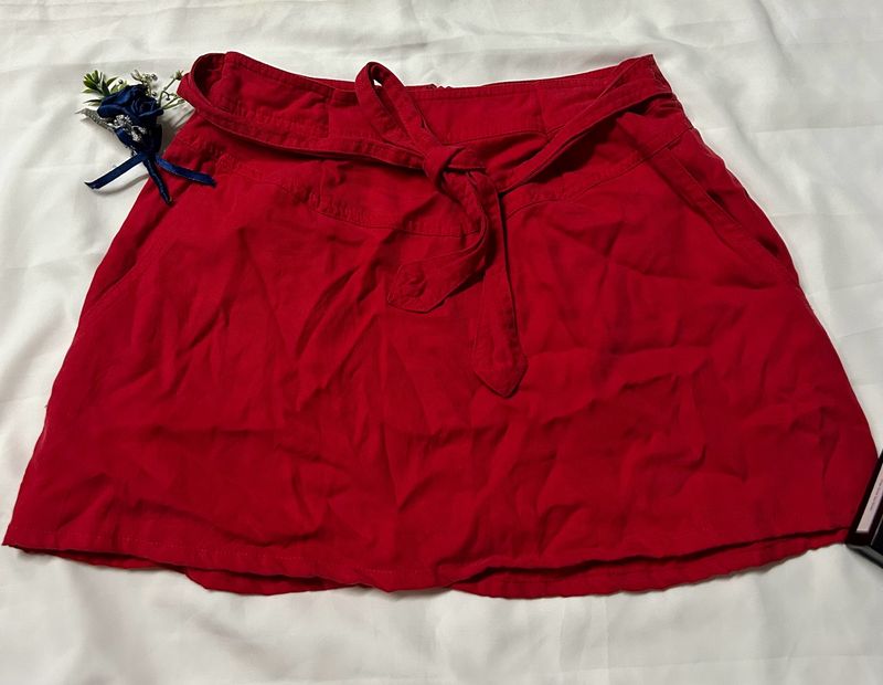 Red Mini Skirt