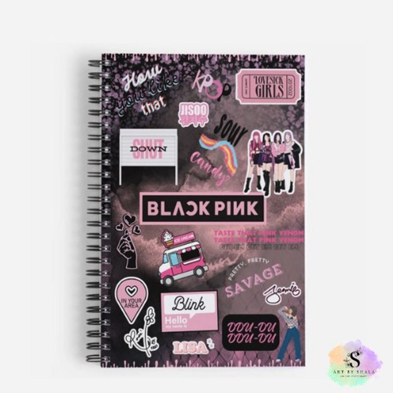 Black pink Theme Notebook