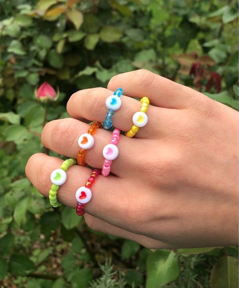 Cute Beaded Rings