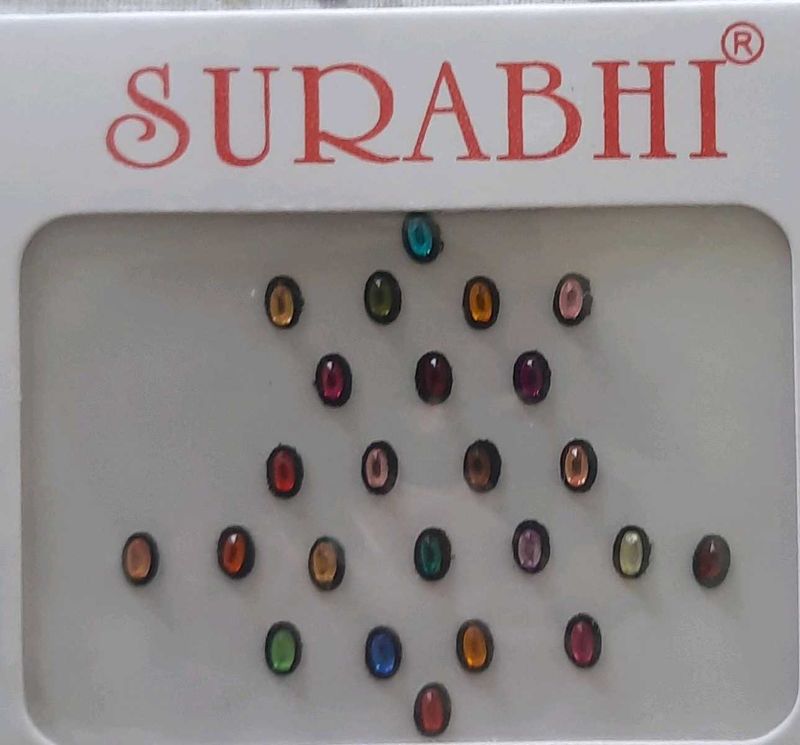 Multicolour Kundan Stone Bindi