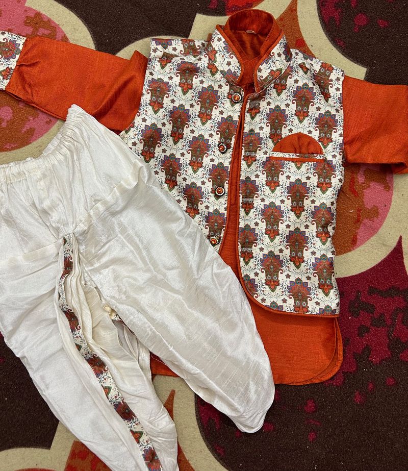 Dhoti Kurta With Waistcoat