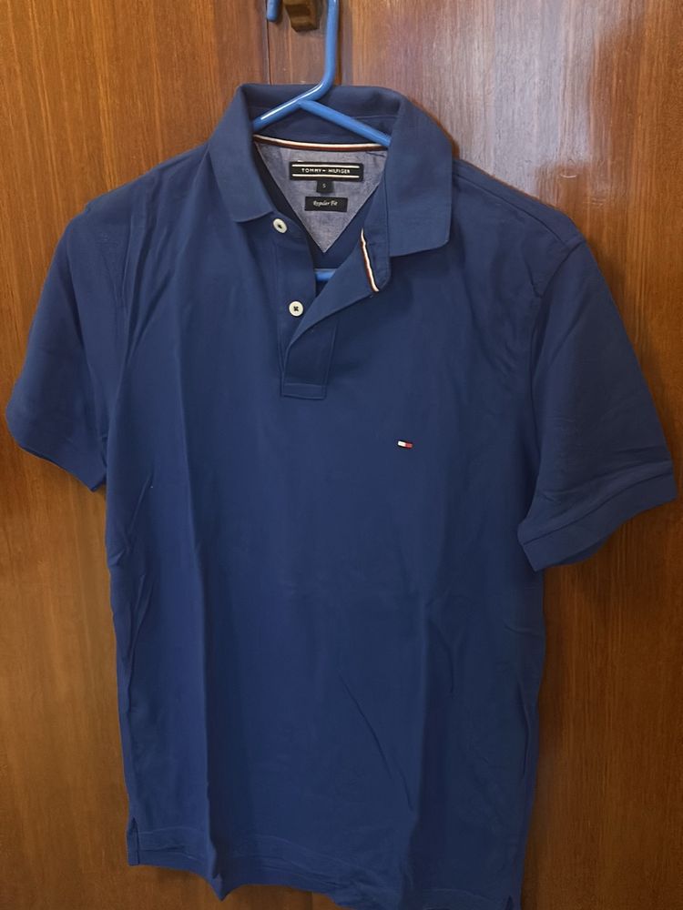 Blue Tommy Hilfiger Polo T-shirt