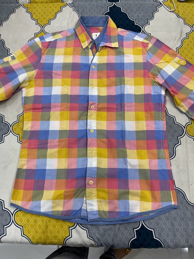 multi color shirt