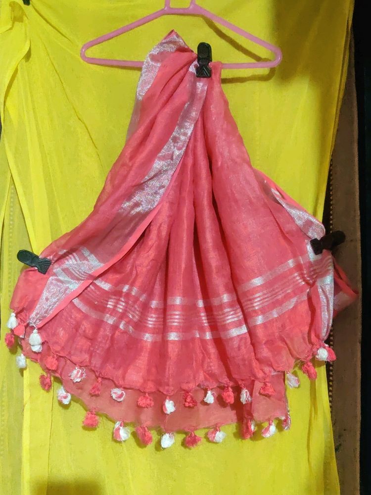 Festive Pink Dupatta Almost New