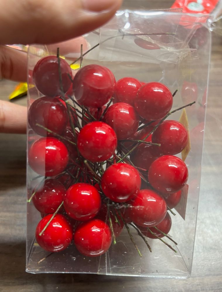 Ornamental Cherry Hangings For Christmas 🍒