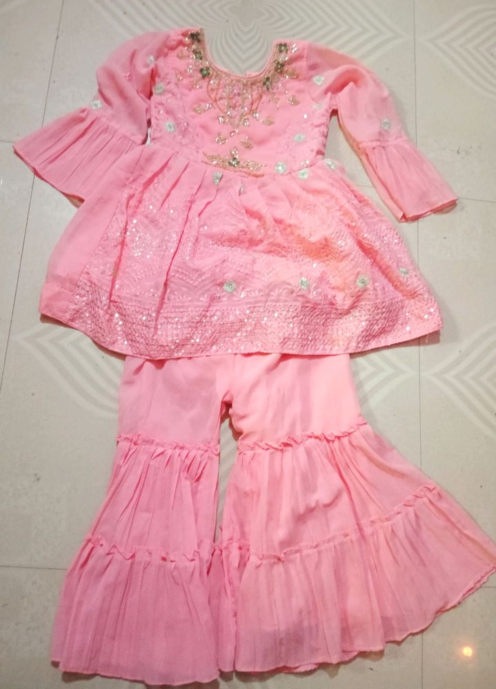 Beautiful Plazo Dress For 3-4year Baby Girl 🤩😍