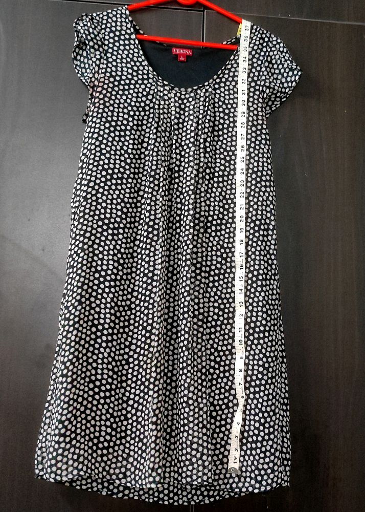 Black And White Polka Dot Tunic