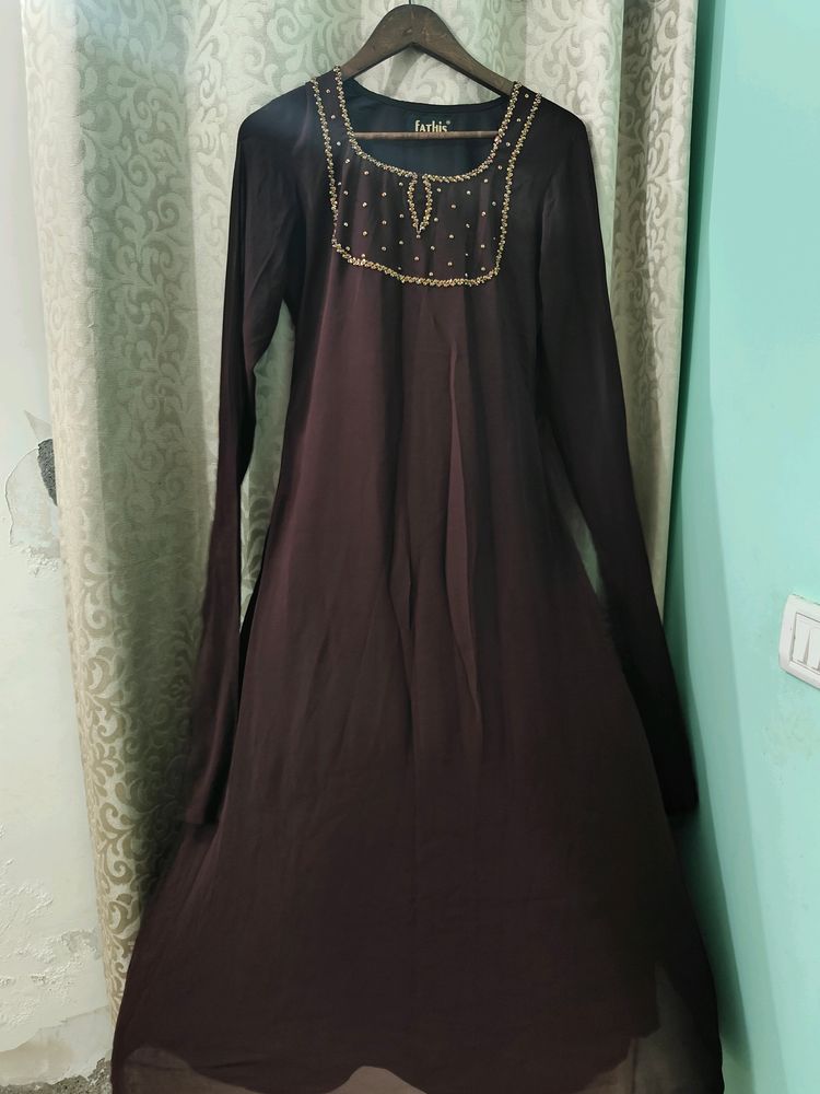 Long Chuddi Sleeves Kurti