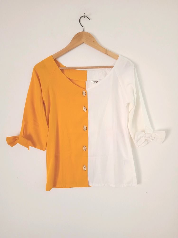 Yellow and white Top (Women)