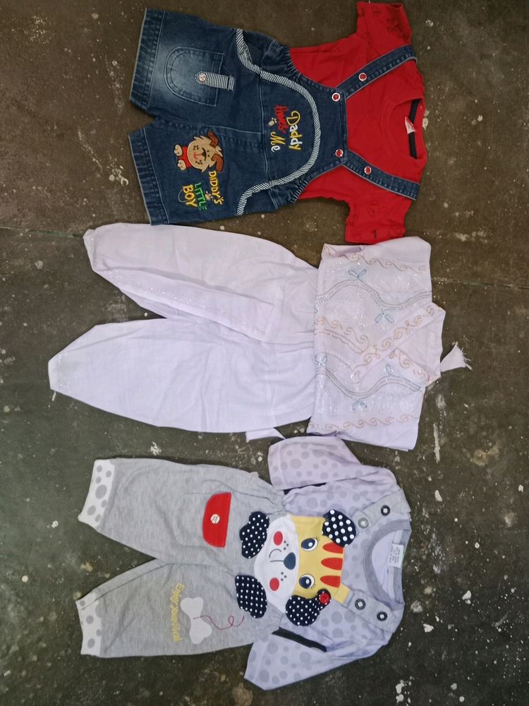 Baby Suits 6 To 9 Month Combo Of 3