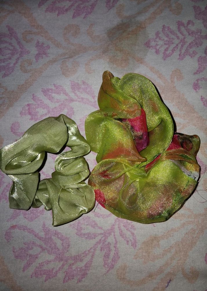 GREEN COLOUR #COMBO #SCRUNCHIE