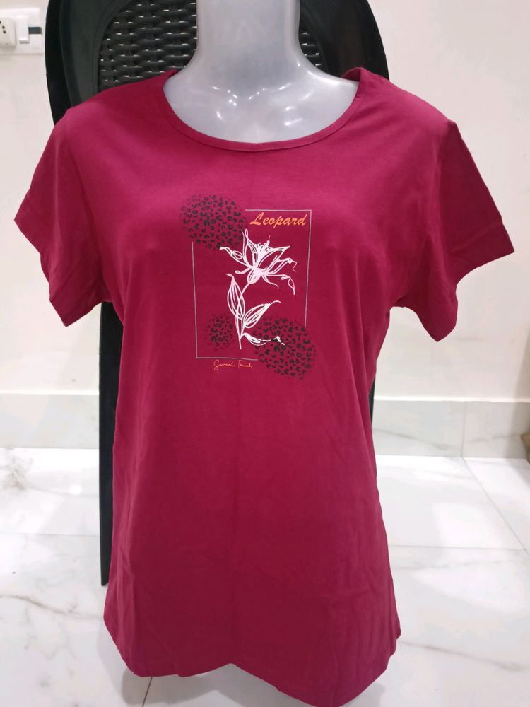 Casual Regular Wear Tshirt