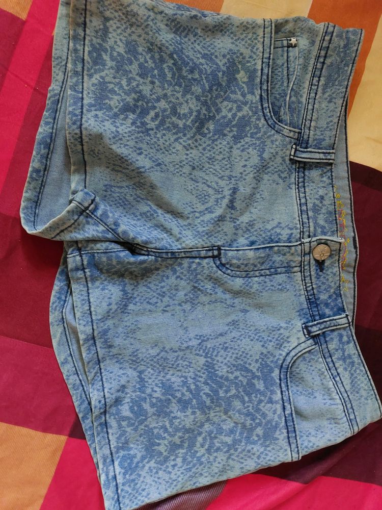 Denim shorts