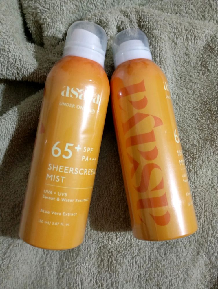 ASAYA 65 + spf pa++++ sunscreen mist